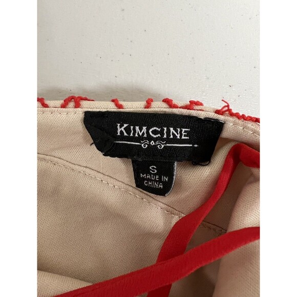 Kimcine Red Lace Jumpsuit Size S Wedding Guest Crisscross Back Formal Party Prom - Picture 6 of 16